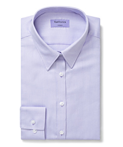 Women's Classic Fit Shirt Cotton Polyester Dobby Herringbone Easy Care