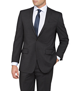 Stretch Wool Blend Plain Weave Suit Separate Jacket - Size 136-152