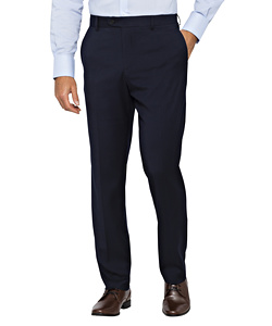 Poly Blend Flat Front Slim Fit Trouser 
